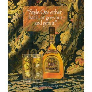 1989 E &amp; J Brandy Vintage Print Ad (L9)